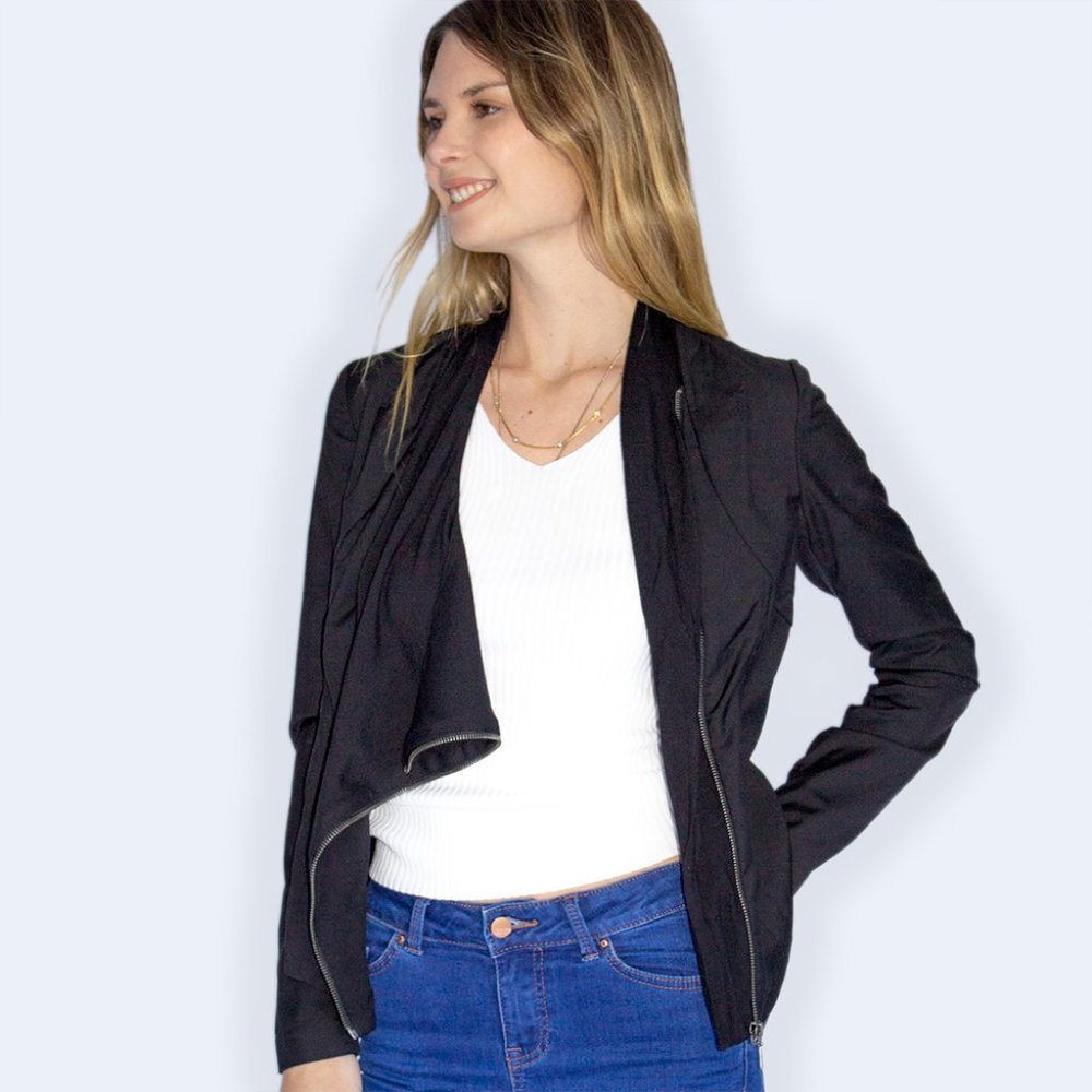 AUMII AMI BLK ZIP JACKET